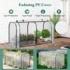 Tangkula Portable Mini Greenhouse 47" x 22" x 24" Outdoor Green House with Roll-Up Door - 4 of 4
