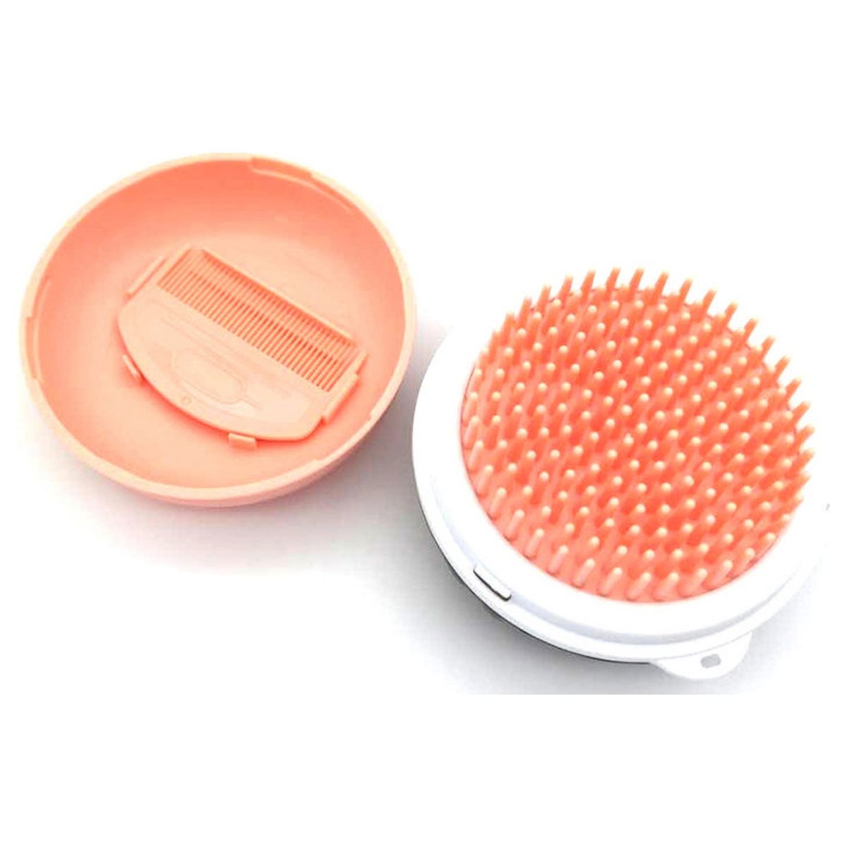 Pet Life Bravel 3-in-1 Travel Pocketed Dual Grooming Brush and Pet Comb, Grey - thumbnail 10