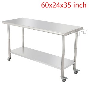 Stainless Steel NSF Commercial Work Prep Table Height Adjustable - 1 of 4