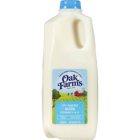 Oak Farms 1% Lowfat Milk - 0.5gal : Target