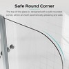 NicBex Shower Door Frameless Pivot Tub Shower Door Modern 1/4" (6mm) Thick SGCC Tempered Glass for Bathroom - 4 of 4