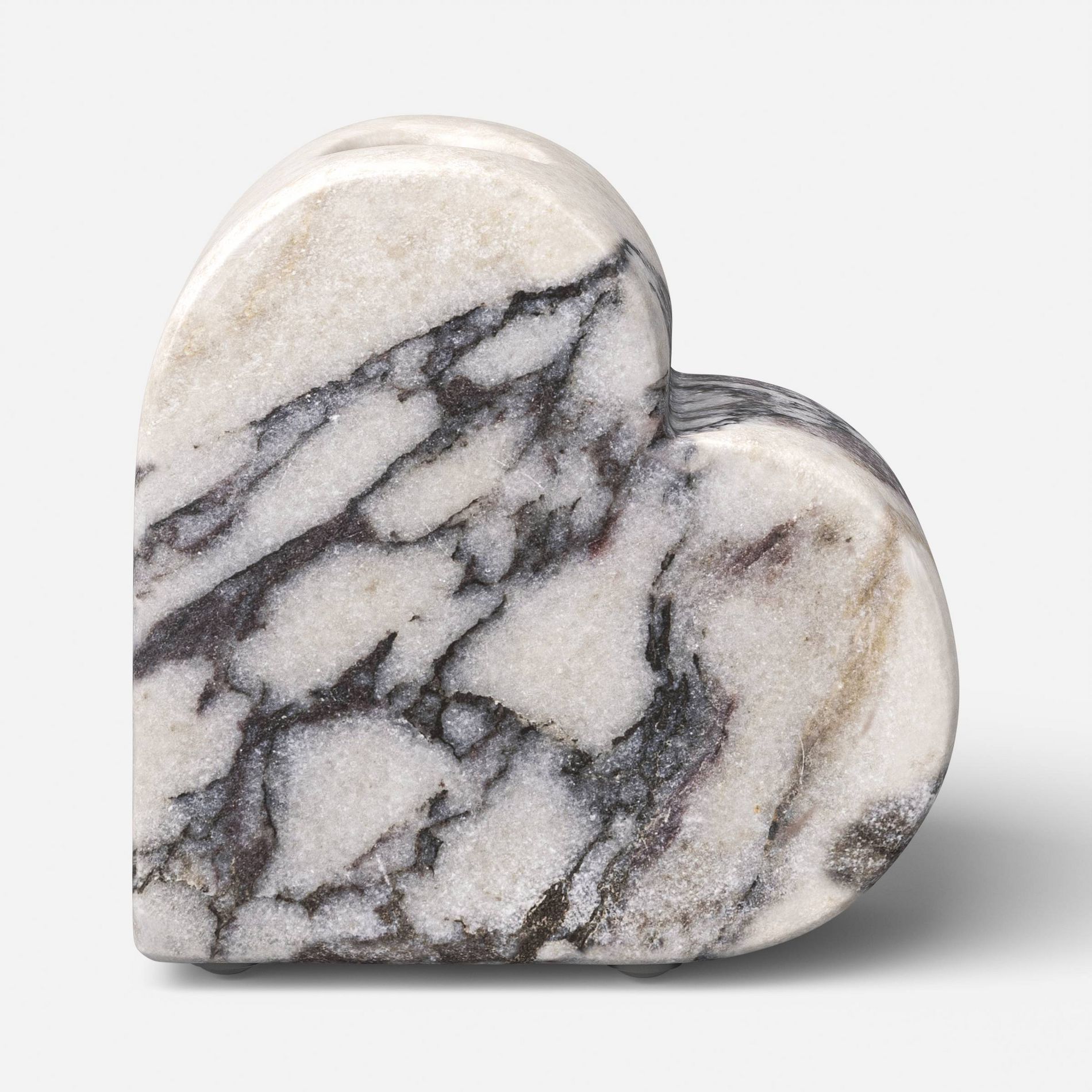 Valentine's Day Marble Heart Taper Candle Holder - Threshold™