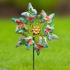 The Lakeside Collection Windspinner Stakes Garden Metallic Butterfly Ladybug And Hummingbird - Butterfly - 4 of 4