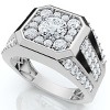 Pompeii3 2Ct Men's Diamond Ring 10k Gold Lab Created - 3 of 4