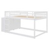 Polibi Space-Saving Twin or Full Bunk Bed with Reversible Ladder and Storage Space - 3 of 4