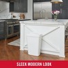 Swing Top Waste Container for Home and Kitchen, Easy Access Disposal and Slim Modern Trash Can with Lid - 4 of 4