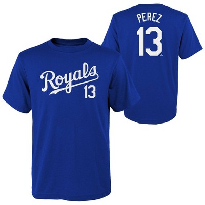 Mlb Kansas City Royals Boys' White Pinstripe Pullover Jersey : Target