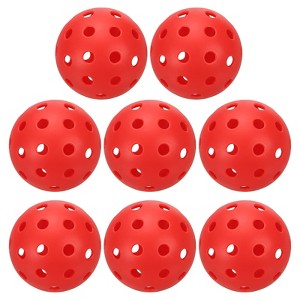 Unique Bargains 40 Holes Durable Precision Good Balance Application Pickleball Balls 8 Pcs - 1 of 4