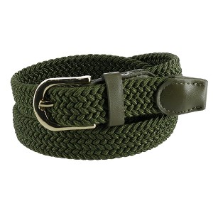 CTM Women's Elastic Braided Stretch Belt - 1 of 4