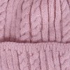 CTM Women's Knit Winter Beanie with Cuff and Synthetic Fur Pom - 3 of 4