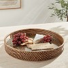 Plum & Post Burma Rattan Round Serving Tray Large - 3 of 4