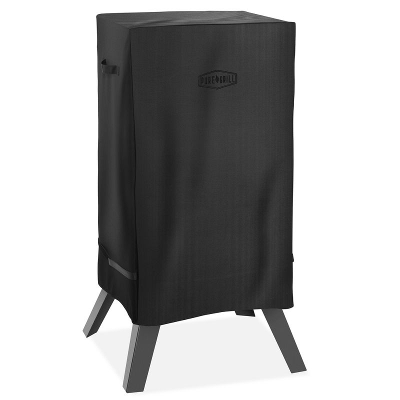 Pure Grill 40-inch Smoker BBQ Grill Cover for Electric Vertical Smokers, Universal Fit Cover - 24" x 17" x 38", 1 of 8
