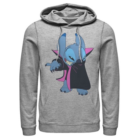 Disney Ladies Lilo and Stitch Sweatshirt, Classic Printed Stitch Hoodie  Purple - XL 