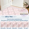 Modern Washable Area Rug for Living Room, Floral Printed Floor Rug with Non Slip Backing, Ultra-Thin Stain Resistant Carpet for Home - 4 of 4
