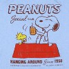 Peanuts Comics T-Shirt Snoopy and Woodstock Social Club Since 1955 Ringer Shirt - 2 of 3