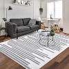 Berber Stripe Rug – Washable, Low Pile, Non-Slip, Foldable Area Rug for Living Room, Bedroom, Dining Room, Office, Soft & Modern - 3 of 4