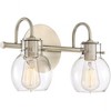 Quoizel Lighting Andrews 2 - Light Vanity in  Antique Nickel - 2 of 4