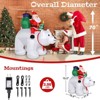 Karl Home Lighted Santa Claus Rides Polar Bear Christmas Outdoor Decoration - 2 of 3