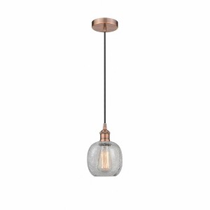 Belfast - 1 Light Cord Hung Mini Pendant In Industrial Style-9.75 Inches Tall and 6 Inches Wide - 1 of 1