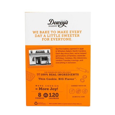 Dewey's Bakery Cookies Triple Ginger Thins - 9oz