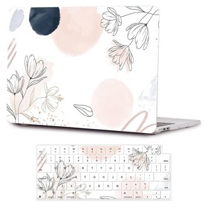 SaharaCase HybridFlex Arts Case for Apple MacBook Pro 16" Laptops White Floral (LT00037) - 1 of 4