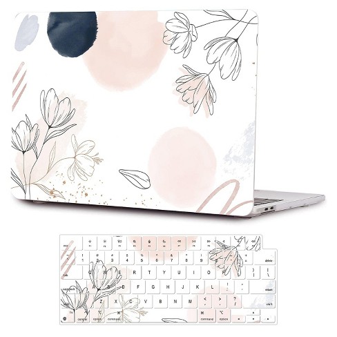 Saharacase Hybridflex Arts Case For Apple Macbook Pro 16 Laptops White Floral lt00037 Target