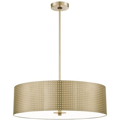 George Kovacs Lighting Grid 4 - Light Pendant in  Soft Rass