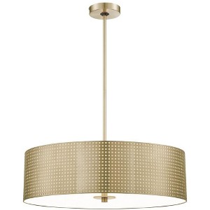George Kovacs Lighting Grid 4 - Light Pendant in  Soft Rass - 1 of 1