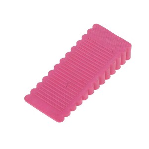 Unique Bargains Door Stop Under-Door Installation Small Wave Edges 3.66"x1.57"x0.59" 1 Pc - 1 of 4