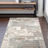 Contemporary Floral Patchwork Indoor Area Rug by Blue Nile Mills - 2 of 4