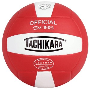 Tachikara Indoor Composite Volleyball - Scarlet/White - 1 of 1