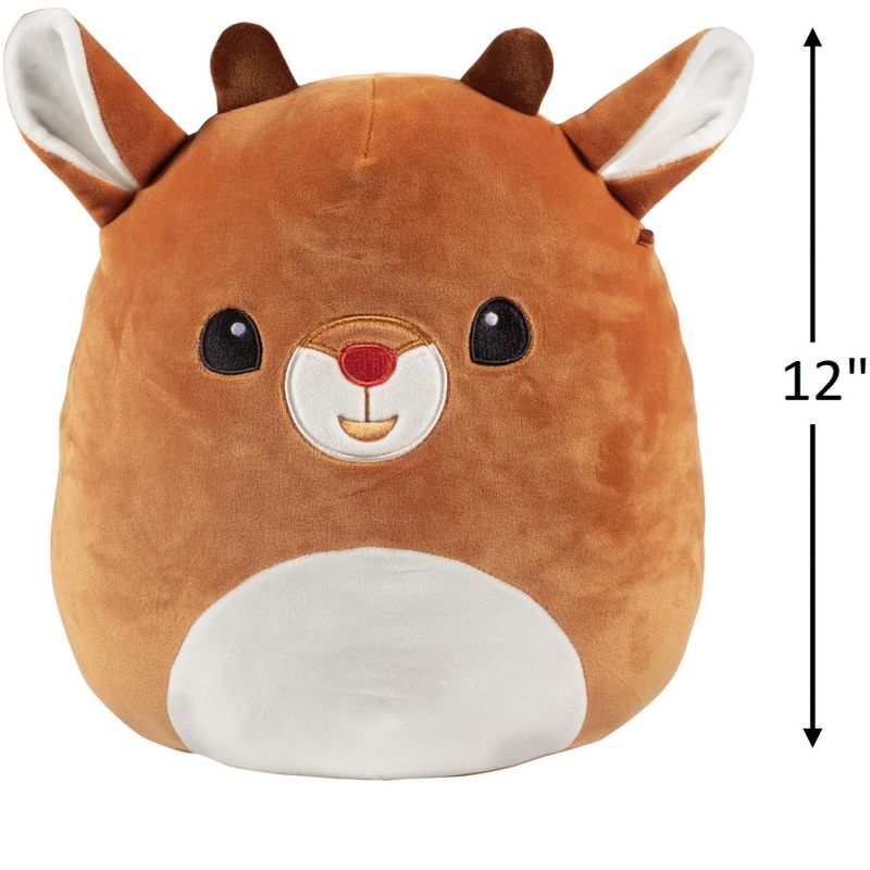 Squishmallow 12" Rudolph The Red Nosed Reindeer - Official Kellytoy Plush - Soft and Squishy Reindeer Stuffed Animal - Great Gift for Kids - Ages 2+, 4 of 6