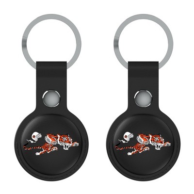 Keyscaper NFL AFC Historic Teams Insignia Black Airtag Holder 2-Pack