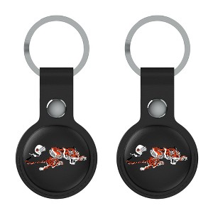 Keyscaper NFL AFC Historic Teams Insignia Black Airtag Holder 2-Pack - 1 of 4