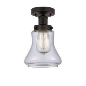 Bellmont - 1 Light Semi-Flush Mount In Industrial Style-8.25 Inches Tall and 6.5 Inches Wide - 1 of 1