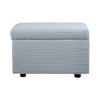 MAYEERTY Corduroy Storage Ottoman, Soft Cushioned, Living Room - 4 of 4