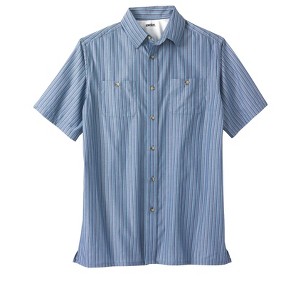 KingSize Men's Big & Tall Striped Short-Sleeve Sport Shirt - 1 of 4