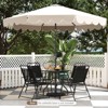 Costway 10 FT Patio Umbrella with Crank Tilt Adjustment Ruffles Vented Top 8 Ribs Beige/Brown/Gray/Blue/Red - 4 of 4
