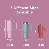 Hydrapeak Voyager 40 Oz Stainless Steel Tumbler , Insulated Water Bottle With Straw, Cupholder Friendly Reusable Travel Mug - 3 of 4