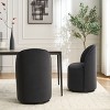 NicBex Velvet Barrel Swivel Dining Chairs Set of 1,Round Upholstered Armless Swivel Kitchen Chairs for Dining Room,Living Room,Kitchen - 2 of 4