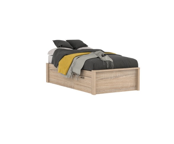 Twin Cary Platform Bed Natural - Loft 607