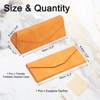 Unique Bargains Foldable Triangle Magnetic Portable Eyeglass Case with Eyeglass Cloth 1 Pc - 2 of 4