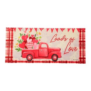 Evergreen Loads of Love Sassafras Indoor Outdoor Switch Doormat 1'10"x10" Multicolored - 1 of 2