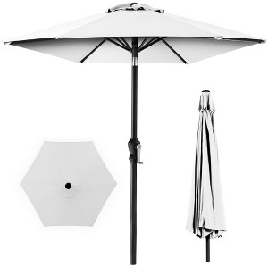 Best Choice Products 10ft Outdoor Steel Market Patio Umbrella w/ Crank, Tilt Push Button, 6 Ribs - 1 of 4