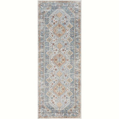 Mark & Day Elmdale Washable Woven Indoor Area Rugs Denim
