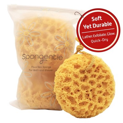 Spongentle Two-Sided Ultra Soft/Exfoliating Body Bath Sponge Loofah