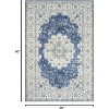 Boho Vintage Rug, Washable Floral Print Low-Pile Non-Slip Rubber Backing Carpet for Living Room, Bedroom, Office, Dining - 2 of 4