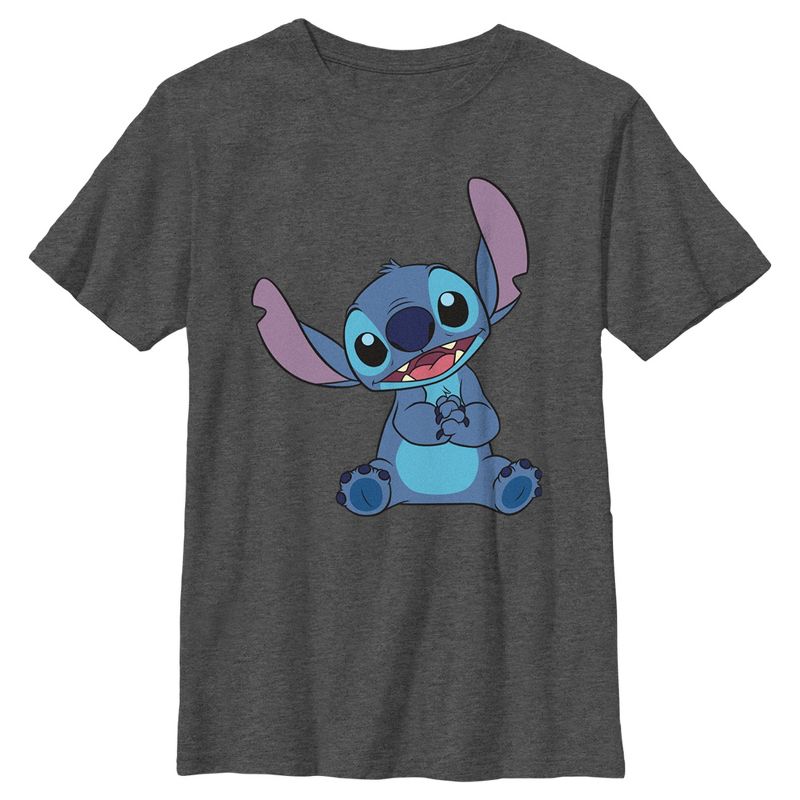 Boy's Lilo & Stitch Adorable Stitch Portrait T-Shirt, 1 of 6