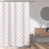 Sweet Jojo Designs Girl Shower Curtain 72in.x72in. Ballerina and Ballet Bows Pink and White - 2 of 4