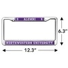 Northwestern University Alumni Logo Full Size Standard License Plate Metal Frame - 4 of 4